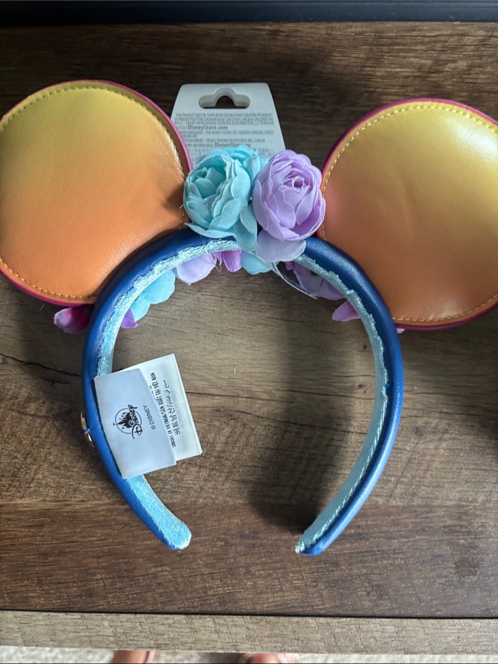 Disney Hercules Floral Ear Headband - Blue & Lavender - Picture 2 of 5